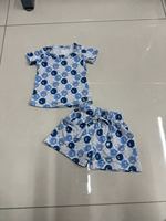 Hot Selling Baby Short Sleeve and Shorts Bamboo Set Custom Summer Boutique Baby Clothing Set Baby Pajama Set
