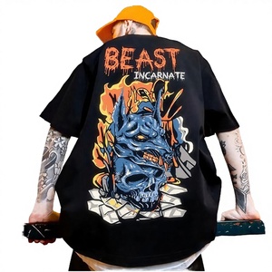 Camisetas de algodón para hombre al por mayor, de manga corta, con relieve 3D personalizado, anti-bolitas, de secado rápido, tallas grandes - Product Image 3