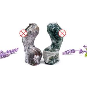 Jaspe d'océan en cristal naturel 3 pouces, corps féminin sculpté à la main, jaspe d'océan poli, Sculpture de <span class=keywords><strong>femme</strong></span> nue Reiki - Product Image 5