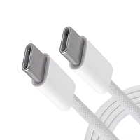 2M de câble de charge rapide tressé en nylon USB TYPE C à USB TYPE C 3A pour iPhone 1415 Pro Max