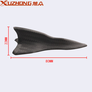 Antenne de voiture Xuzhong en forme d'aileron de requin, noire, ABS silicone, 50 ohms, montage sur toit, universelle - Product Image 3