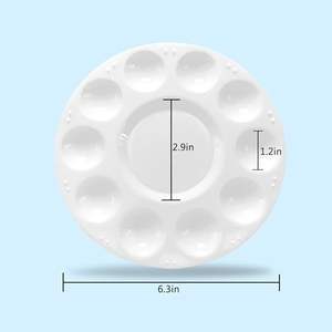 Paletas de Pintura Artística para Niños al por Mayor, Paleta de Plástico con Diseño de Flor de Ciruelo, Acrílica y de Acuarela, Pequeña y Grande, para Comercio Transfronterizo - Product Image 6