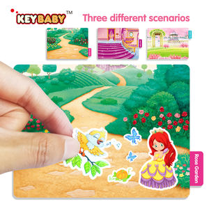 KEYBABY - Libro de Pegatinas Adhesivas Reutilizables con Temática Creativa Multicolor Personalizada para Niños, Muestra <span class=keywords><strong>Gratis</strong></span> Disponible, Envío Rápido - Product Image 3
