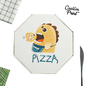 Foldable White Eco Square/Hexagon/Octagon Corrugated Brown Kraft Printed Cardboard Custom Pizza Paper Box
