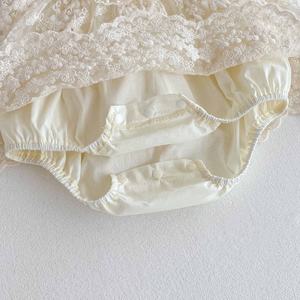 ชุดหมีสำหรับเด็กทารก2025สไตล์ใหม่ชุดหมีสำหรับเด็กแรกเกิดชุดจั๊มสูทเจ้าหญิงสำหรับฤดูร้อนชุดบอดี้สูทผ้าฝ้ายถักสำหรับเด็กผู้หญิง - Product Image 5