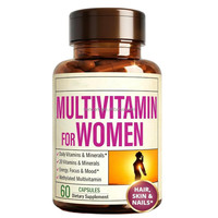Capsules multivitaminées pour femmes Vitamines minéraux énergétiques humeur cheveux peau ongles Complément alimentaire