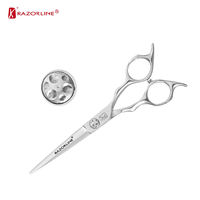 RK129 SUS 440A Ciseaux de coupe de cheveux d'usine en acier inoxydable Ciseaux de coiffure OEM