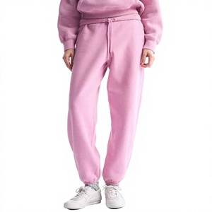 Pantalones Deportivos de Felpa para Mujer, de Primera Calidad, Corte Holgado y Relajado, Suaves y Cálidos, para Entrenamiento y Uso Casual - Product Image 1