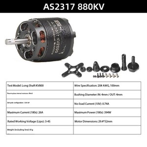 Moteur d'avion modèle à voilure fixe TMOTOR AS2317/2820/2814/2308 Moteur sans balais pour planeur Fabriqué en Chine - Product Image 4