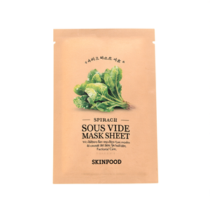 Masque en tissu Skinfood Spinach Sous Vide, formule K-Beauty, tous types de peaux, soin quotidien - Product Image 2