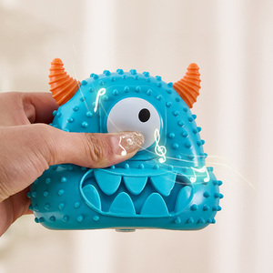 Jouet à mâcher pour chien en silicone de qualité alimentaire, petit monstre mignon, nettoyage <span class=keywords><strong>des</strong></span> dents, jouet interactif résistant aux morsures, jouet <span class=keywords><strong>sonore</strong></span>, fournitures pour animaux de compagnie - Product Image 3