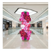 Écran LED dôme 3D P4.4 flexible, mur vidéo sans soudure, 8K Ultra HD, Adobe RGB 98%, publicité intérieure