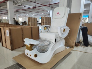 Sillón de Spa de Vidrio de Lujo Personalizado de China 2025 con Hidromasaje y Funciones Ajustables, <span class=keywords><strong>Silla</strong></span> Eléctrica de Masaje para <span class=keywords><strong>Pedicura</strong></span> para Salón de Uñas - Product Image 6
