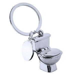 Llavero con estampado <span class=keywords><strong>de</strong></span> logotipo personalizado, minillavero <span class=keywords><strong>de</strong></span> aleación, inodoro, tazón, llavero, regalo <span class=keywords><strong>de</strong></span> recuerdo, llavero para coche y motocicleta - Product Image 1