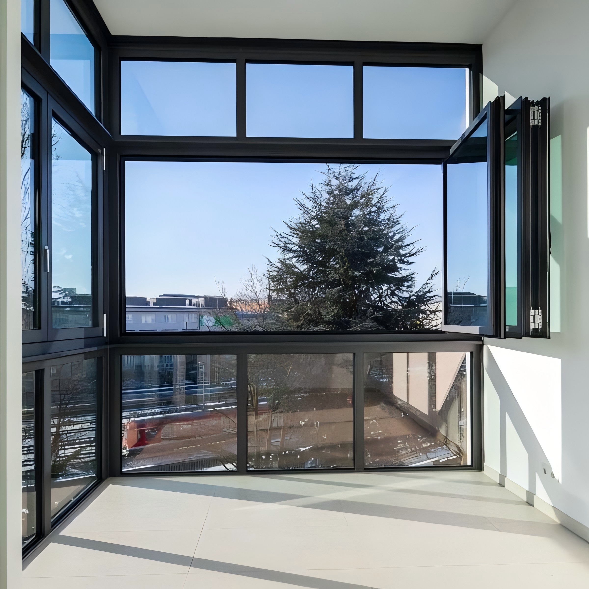 Forestar Factory Hot-Sale Minimalist Design High-quality Customized Folding Windows Aluminium for Houses