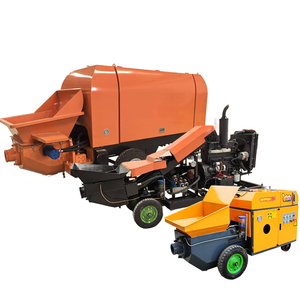 Pompe à béton électrique diesel sur <span class=keywords><strong>remorque</strong></span>, bétonnière avec pompe, mini-pompe à béton <span class=keywords><strong>pour</strong></span> camion, tricycle - Product Image 1