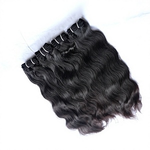 Extensiones de Cabello Remy Indio al por Mayor, Trama Doble a Máquina, Cabello Virgen Ondulado para Extensiones - Product Image 2