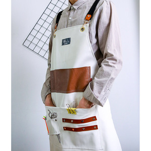 Delantal <span class=keywords><strong>de</strong></span> Barbero para Peluquería, Tintes, Maquillaje, Manicura, Salón <span class=keywords><strong>de</strong></span> Belleza, Delantal sin Mangas <span class=keywords><strong>de</strong></span> Algodón para <span class=keywords><strong>Hombres</strong></span> y Mujeres Niuweili - Product Image 4