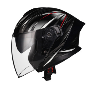 TOOP新品ハーフフェイスバイクバイクヘルメットダブルバイザーABSモーターサイクルオープンフェイスヘルメット製造中国<span class=keywords><strong>DOT</strong></span>認証 - Product Image 3