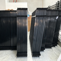 Clôture de Confidentialité Verticale en Aluminium à Lames Multiples pour Vente en Gros, Anti-Rouille, Résistante aux Intempéries, Installation Facile, Taille Personnalisée