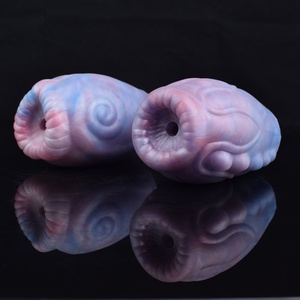 Male <b>Masturbator</b> Stimulate Soft Silicone Glan Trainer Oral Sex Toy for Men Pussy Delay Climax Realistic Vaginal Adult 18 - Product Image 1