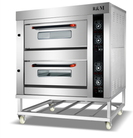 Grand Four Commercial Industriel à Gaz et Électrique pour Boulangerie et Pâtisserie, avec 3 ou 4 Étages et 9, 12 ou 16 Plaques, pour Cuisson de Pains et Gâteaux