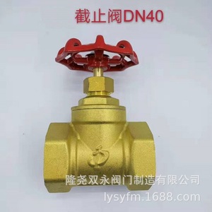 Vanne à opercule en laiton Longyao Shuangyong Dn32 filetée pour l'arrêt de l'eau - Product Image 2