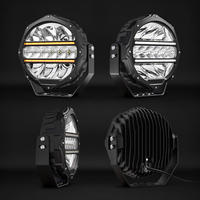 Phare LED de conduite 7 pouces 65W Spot/Flood, Phare de travail LED rond haute puissance IP67, 12V 24V pour véhicules tout-terrain 4x4 et camions