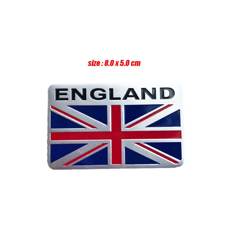 Аксессуары для автомобиля, мотоцикла, экстерьера, Великобритания, Англия, национальный флаг, алюминиевый сплав, автомобильные наклейки