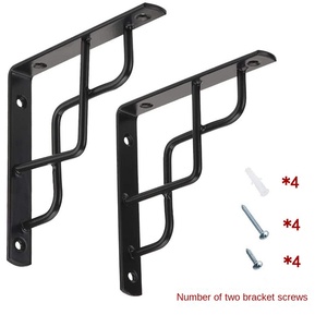 Supporto Moderno <span class=keywords><strong>in</strong></span> Lamiera di <span class=keywords><strong>Ferro</strong></span> per Mensole Mobili da Parete per Arredamento Soggiorno - Product Image 1