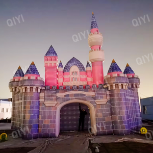 Castillo rosa, casas inflables hinchables, casa de rebote para niños, castillo hinchable comercial - Product Image 3