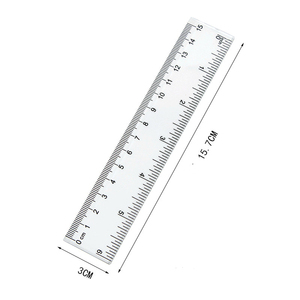 <span class=keywords><strong>Regla</strong></span> recta <span class=keywords><strong>de</strong></span> plástico transparente 15/20/30cm herramientas <span class=keywords><strong>de</strong></span> medición Escuela Hogar Oficina uso centímetro milímetro <span class=keywords><strong>y</strong></span> pulgadas - Product Image 2