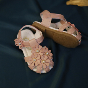 Sandales pour bébés filles et garçons, été, semelle souple en cuir, antidérapantes, premières sandales de princesse pour bébés - Product Image 6