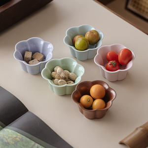 <b>Ceramic</b> Fruit <b>Plate</b> Flower Shape Porcelain Small Tea Snack Dish Household Dessert Pastry <b>Plate</b> Party Use - Product Image 3