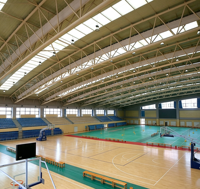 Stade de compétition sportive extérieur à grande surface ouverte avec structure en acier galvanisé à assemblage rapide