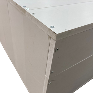 Caja de maceta de PVC Rectangular blanca personalizable para interior y exterior para patio de flores, <span class=keywords><strong>terraza</strong></span>, jardín, adecuada con flores artificiales - Product Image 3