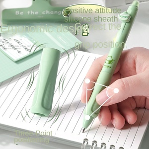 Panda haute couleur valeur presse Gel stylo 0.5mm plastique effaçable école primaire 3e année spécial thermique effaçable noir phrase - Product Image 3