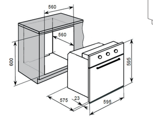 Hornear pan eléctrico Función de temporizador Fácil de <span class=keywords><strong>limpiar</strong></span> Cocina Convección Hogar Construido en Cocina eléctrica <span class=keywords><strong>Horno</strong></span> de pared Vidrio OEM - Product Image 4
