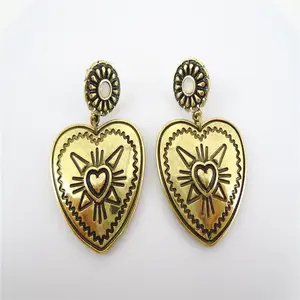 fine jewelry earrings of western heart shaped