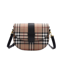 Sac bandoulière unique pour femme BG-0057, sac à main en cuir à carreaux, mini sacs à main pour femme, design de créateur de mode