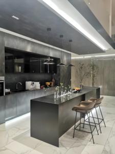 Ensemble complet de cuisine moderne noire 2025, conceptions de cuisines pour la maison, armoires de cuisine modernes, fabrication chinoise - Product Image 2