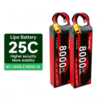 Baterai LiPo RC 3S 11.1V 8000mAh 60C untuk Pesawat RC Helikopter Quadrotor Mobil Kapal Pesawat Paket Baterai Lithium Ion 3S