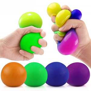 Bán Chạy Nhất Bán Buôn Mềm Giá Rẻ 60 Mét Thay Đổi Màu Stretchy Căng Thẳng Balls Đồ Chơi Đầy Màu Sắc Chống Căng Thẳng Balls - Product Image 1