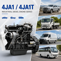 Mesin Diesel Kendaraan Jalan Raya Isuzuu 4JA1/4JA1T 2.5L 76kW 103hp 3600rpm Injeksi Langsung Motor Tenaga untuk Truk Pikap Van Ringan