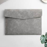 Bolsa de documentos de cuero PU A4 personalizada de fábrica, Cartera de oficina de negocios, carpeta de archivos, sobre, carpeta, paquete de archivos impermeable