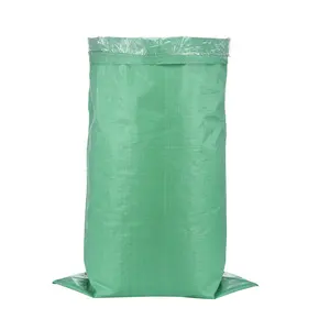 Hot Sale Bags for rice harvesting machine bag capacity 25 kg light green sack 50kg PP woven bag