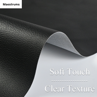 Rouleau de cuir synthétique PVC ignifuge tricoté pour sièges de voiture, revêtement de meubles en cuir artificiel gaufré, housses de chaise