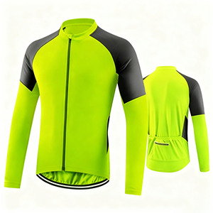 Maillot de cyclisme en polyester respirant, à séchage rapide, coupe-vent, extensible, confortable, anti-UV, léger pour hommes, pour les aventures sur route - Product Image 4