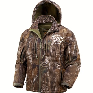 Chaqueta de Invierno Cálida para Hombre, Estilo Safari, con Capucha, Impermeable, Reversible, Protección UV, Diseño Floral, Ropa Deportiva de Caza - Camuflaje - Product Image 1