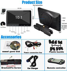 รถ MP5เครื่องเล่นดีวีดีวิดีโอ AV - Product Image 5